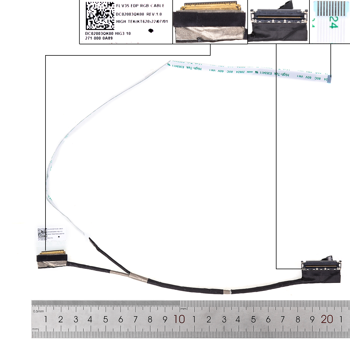 Picture of New LCD Display Screen Cable Replacement  For Lenovo 15 ITL 15 ARE 2021 30pin.